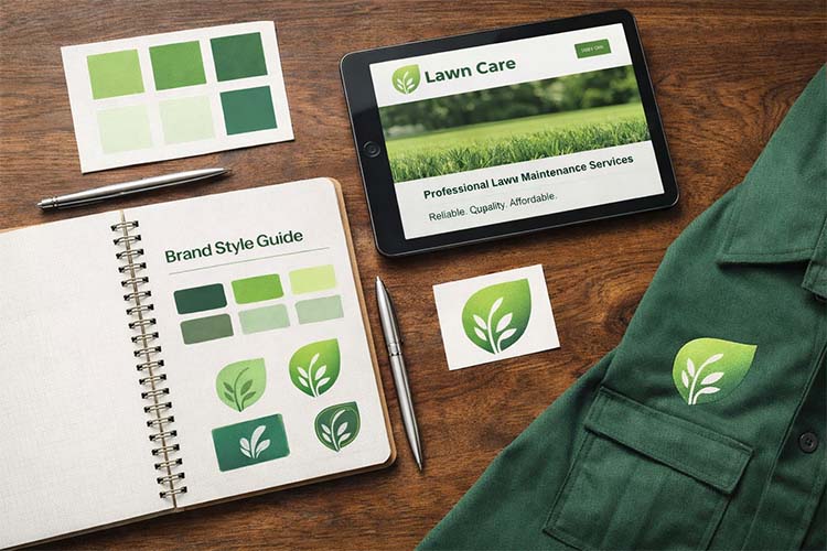 brand style guide for lawn care companies